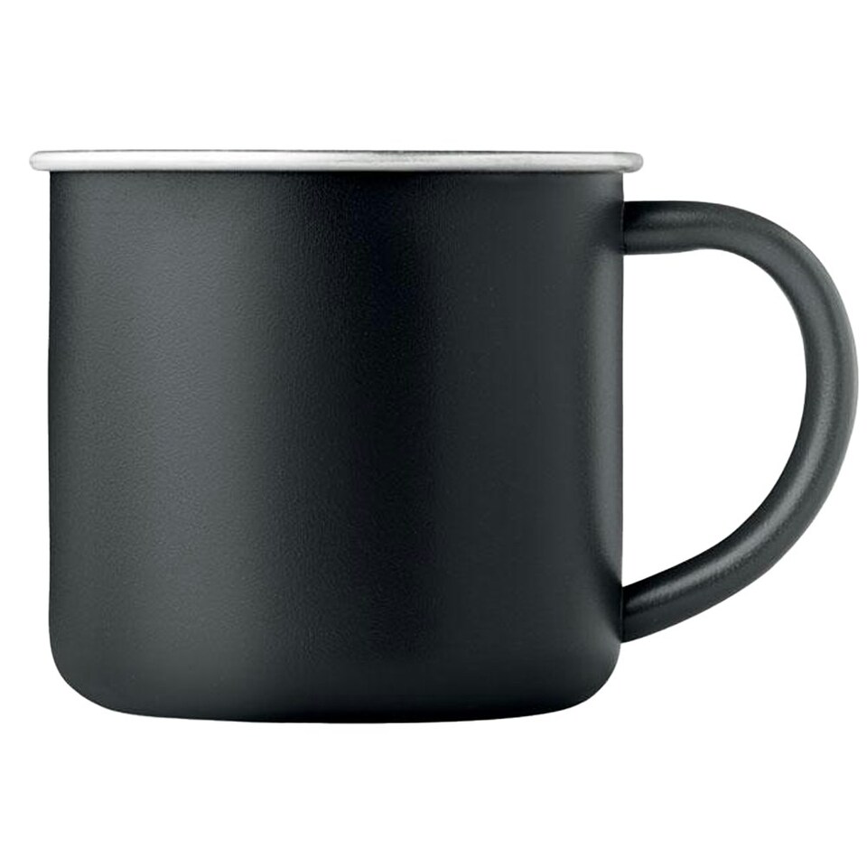 image 1 of MidOcean Caribu Recycled Stainless Steel 300ml Mug - Black - One Size