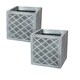 image 3 of 2 x Lazio Square Planter For Small Garden Flower Box Summer Outdoor Garden Boxes Grey