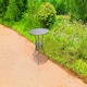 image 8 of Centurion Supports POSITANO Garden and Patio Grey Cast Aluminium Bistro Table
