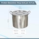 image 2 of Buckingham Deep Stock Pot  Ham Pot 24.5 cm 8 Litre Stainless Steel