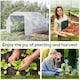 image 7 of Outsunny 3 x 3 x 2 m Polytunnel Greenhouse Pollytunnel Tent w Steel Frame White