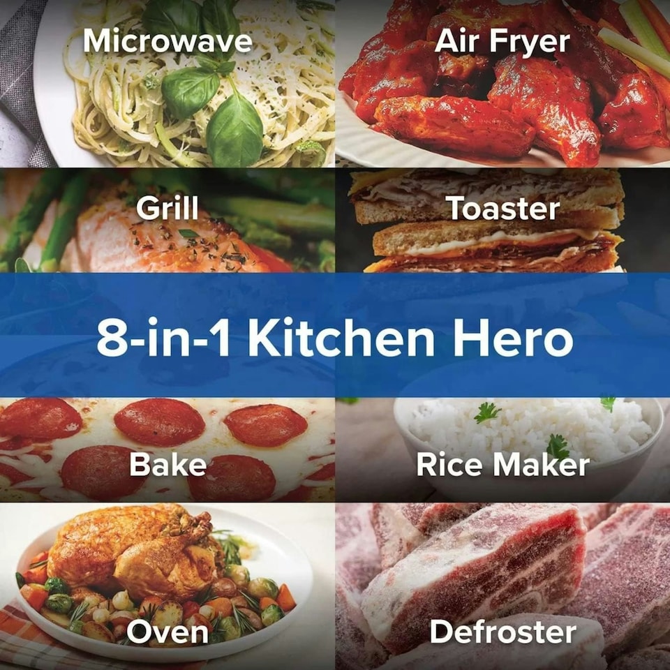 image 1 of Power XL 28L Microwave Air Fryer