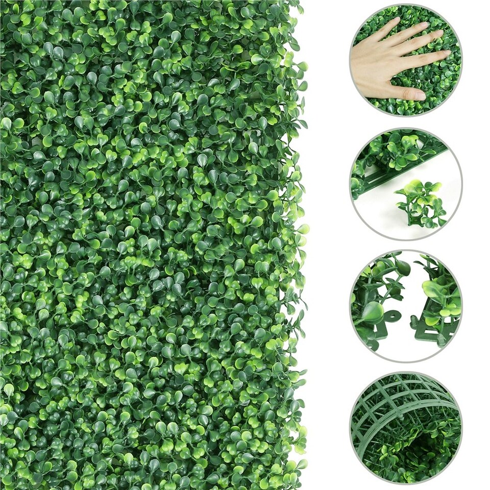 image 1 of Yaheetech 50 cm x 50 cm Artificial Boxwood Hedge Panel Plastic Greenery