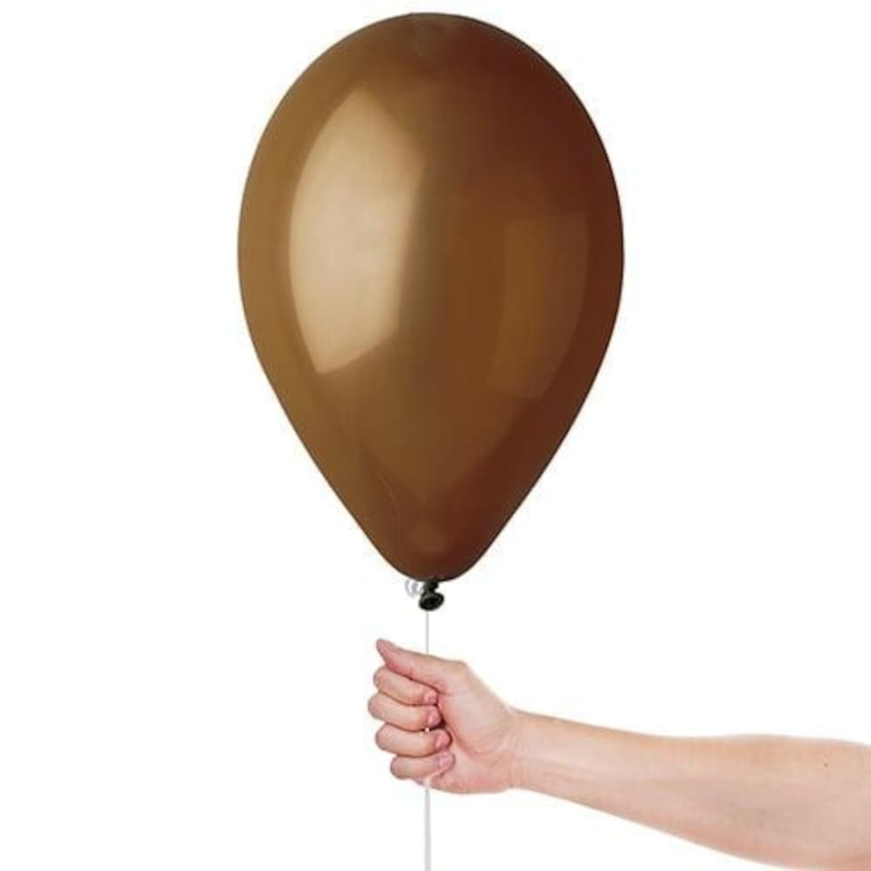 image 1 of Chocolate Brown Bio Latex Balloons 33cm / 13 in - Pack of 10