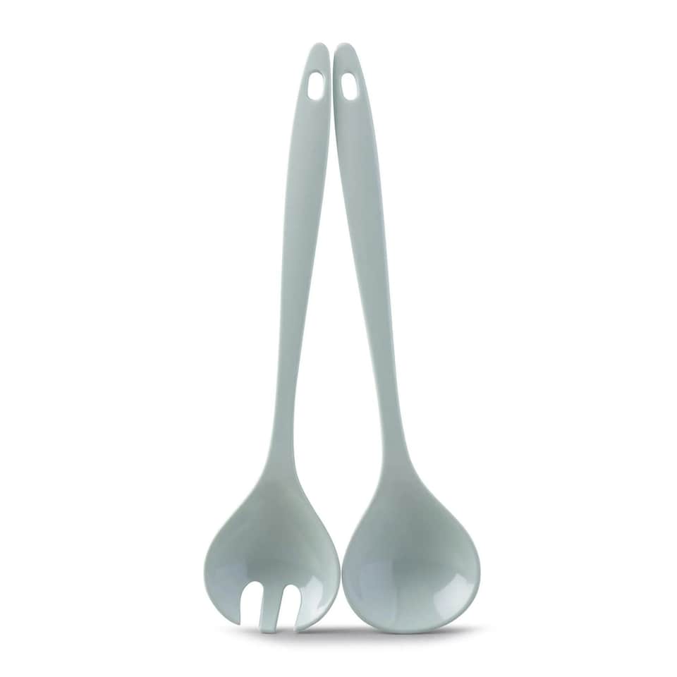 image 1 of Zeal Melamine 2-Piece Salad Servers Set Green | Sage Green