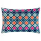 image 2 of Furn Metro Diamond Velvet Cushion | Multi | Multicolour
