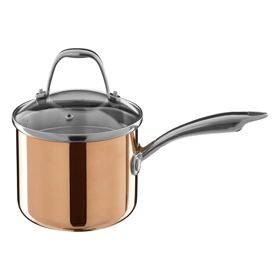 image 1 of Minerva 16cm Saucepan Gold