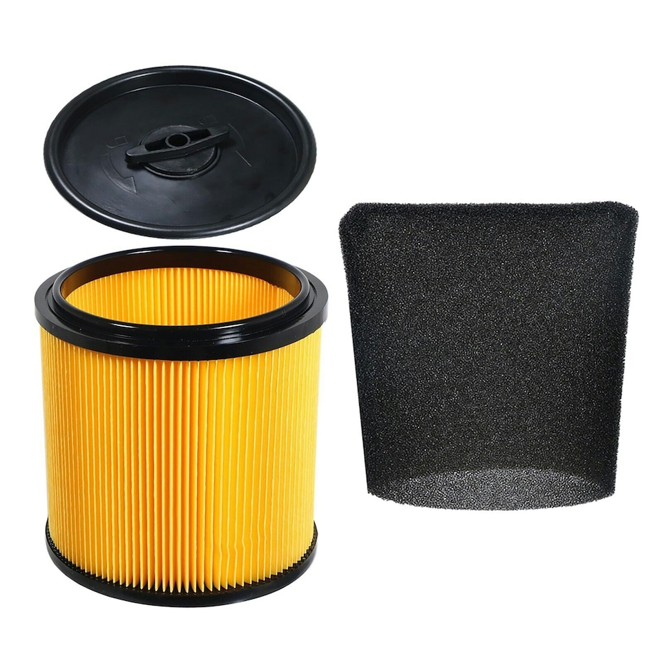 image 1 of SPARES2GO Wet & Dry Cartridge Filter Kit compatible with Grizzly NTS 1423-S Inox Vacuum Cleaner