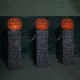 image 3 of 91cm x 1.2m Battery Powered Light up Halloween Pumpkin Fence with LEDs