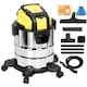 image 1 of HOMCOM 3-in-1 Wet and Dry Vacuum Cleaner, 1200W Wet & Dry Vacuum Cleaner with Blowing Mode, 20L Stainless Steel Tank, Triple Filters, Crevice Nozzle for Workshop, Home, Carpet, Car Cleaning, Yellow