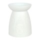 image 3 of Something Different Ceramic Buddha Head Oil Burner - White - 12.5cm x 9.5cm x 9.5cm