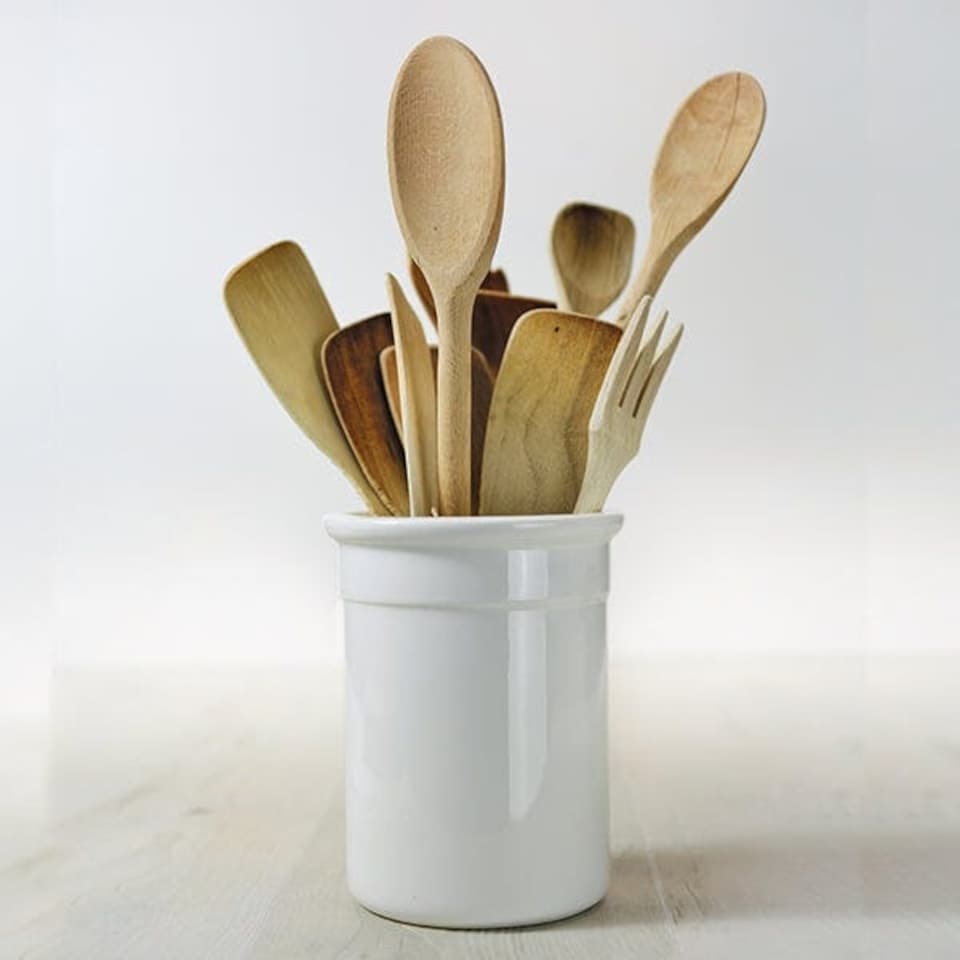 image 1 of W.M.Bartleet & Sons Traditional Utensil Pot White
