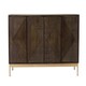 image 2 of Zaine Carving 4 Door Sideboard - Mango Wood - L40 x W138 x H76 cm - Dark Finish - Fully Assembled | Brown