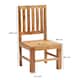 image 5 of Logan Light Mango Slat Back Dining Chair ( A Pair )