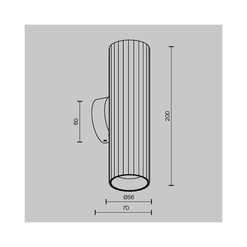 image 1 of Calipso Up & Down Wall Lamp Brass 2xGU10