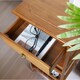 image 5 of 3 Tier Wooden Tall Side Table With Drawer Brown