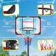 image 5 of COSTWAY Basketball Backborad Hoop Net Set 193-248cm Black | Standard