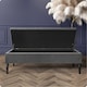 image 2 of Safar Plain 150cm Ottoman Storage Bench - Plush Velvet Shoe Bench - Steel Grey Upholstery Footstool with Storage