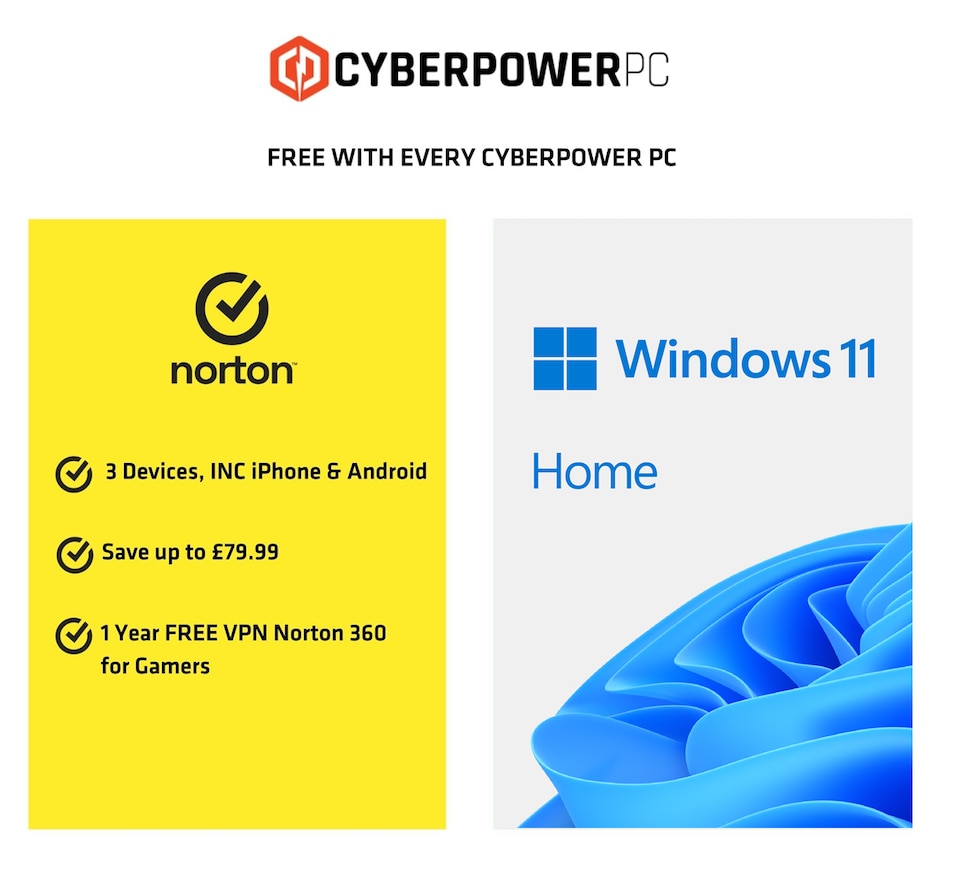 image 1 of CyberPowerPC Ryzen 5 8500G 16GB RAM 500GB SSD Gaming PC Bundle