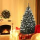 image 2 of HOMCOM 5FT Artificial Snow-Dipped Christmas Tree Xmas Decor w/ Berries Stand