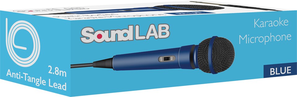image 1 of Blue Dynamic Plastic Microphone