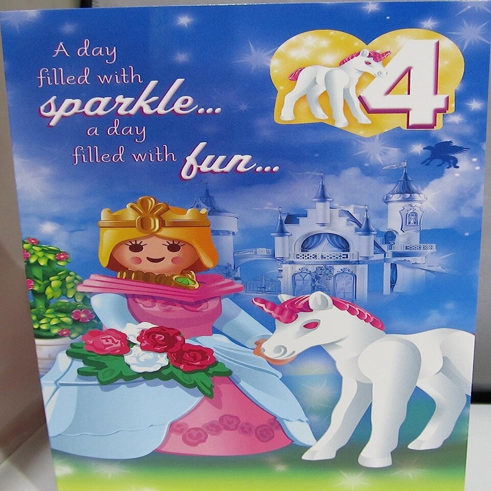 image 1 of Playmobil Age 4 Birthday Card