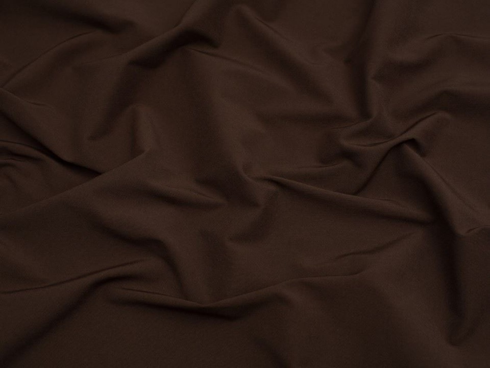 Minerva Core Range Brown Stretch Woven Bengaline Suiting Fabric for Dressmaking, 147.5cm / 58" Wide - per metre