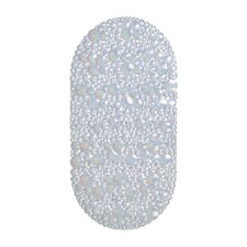 Showerdrape Hyrdro Anti Slip Glitter PVC Bath Mat 68cm x 38cm | Grey | Glitter | 1