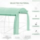 image 3 of Outsunny 4 x 3 x 2 m Polytunnel Greenhouse Pollytunnel Tent Steel Frame Green