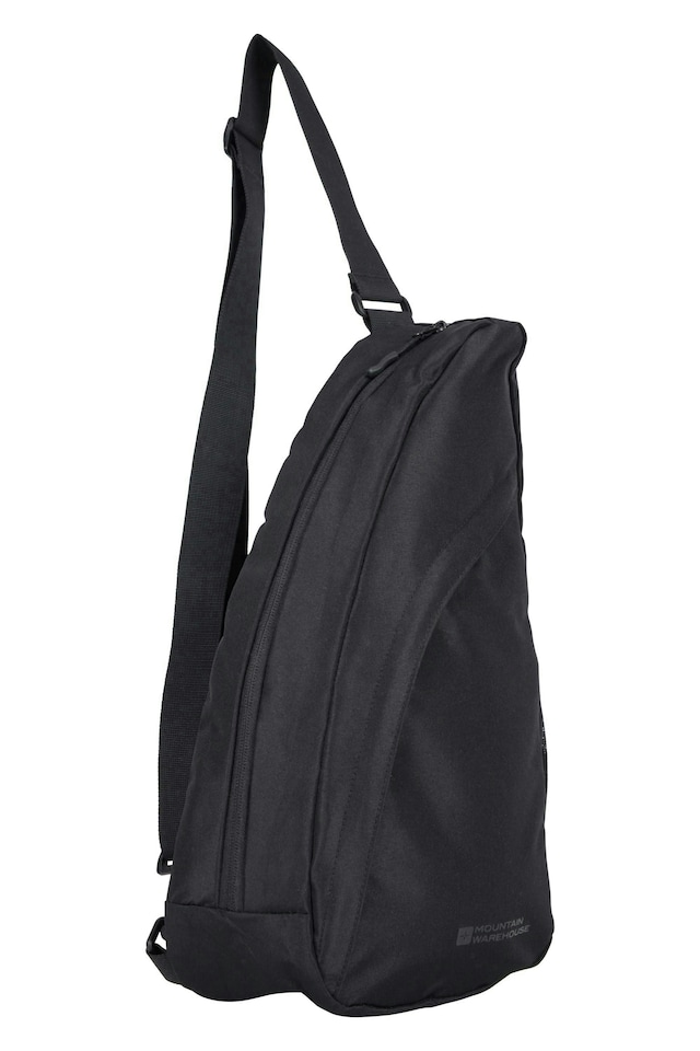 image 1 of Mountain Warehouse Unisex Classic Sling Bag Breathable Lightweight Shoulder Sack | Black | Black