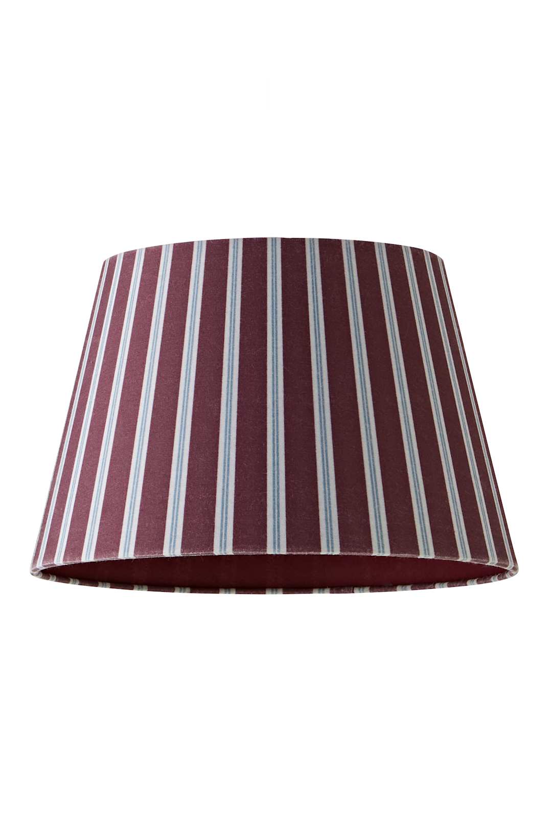 ValueLights Collins Striped Patterned Easy Fit Ceiling Pendant Lamp Shade & Bulb in Burgundy