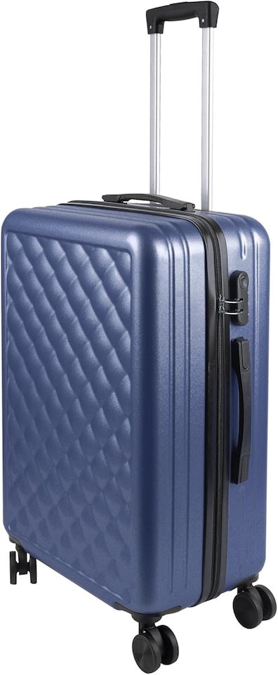 image 1 of Alivio Lightweight 4-Piece ABS Hard-Shell Luggage Suitcase Set (Blue)