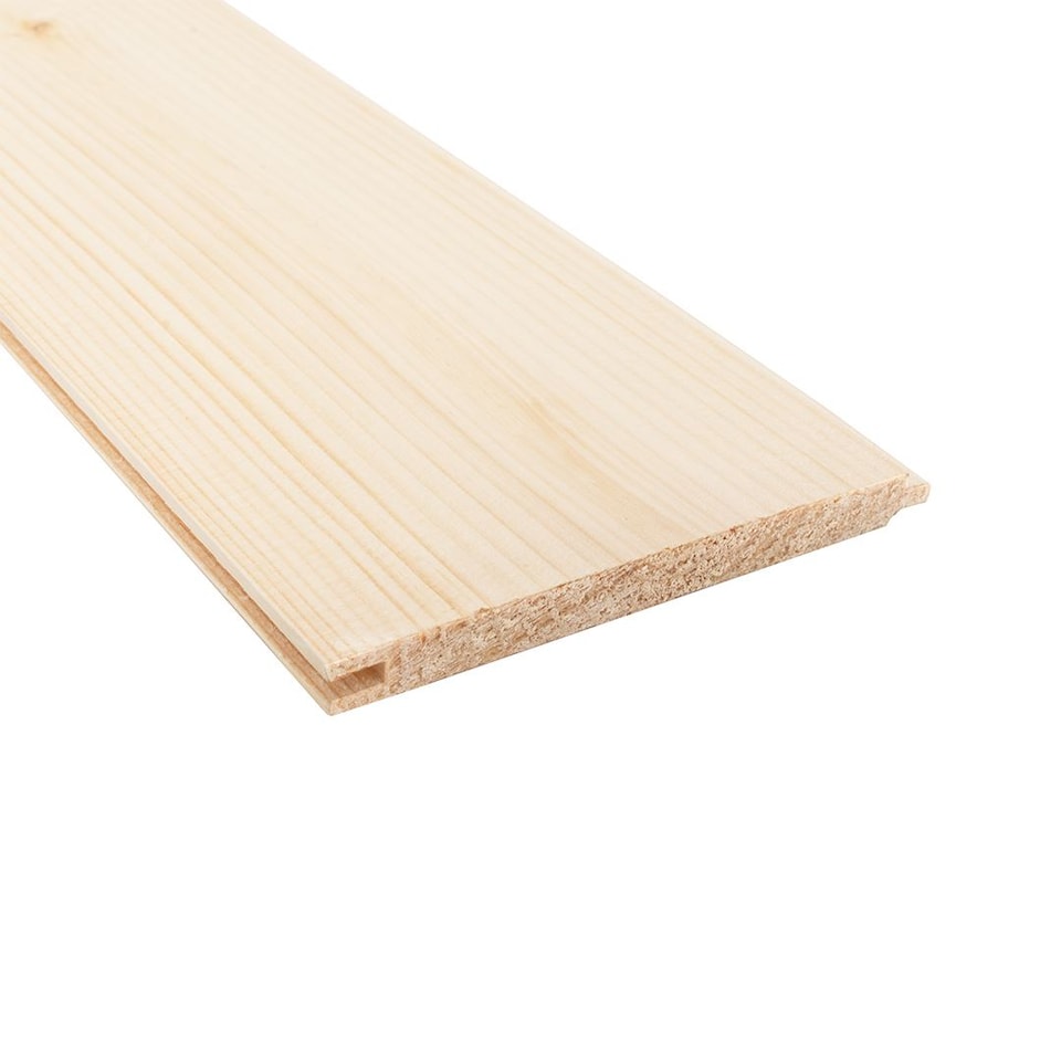 image 1 of Snowdon Timber Untreated Matchboard Cladding (T) 9mm (W) 95mm (L) 2.4m - Pack of 10