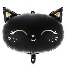 Black Cat Shaped Foil Helium Balloon 48cm / 19 in