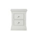 image 5 of Classical Pine 2 Drawer Bedside Chest - Surf White