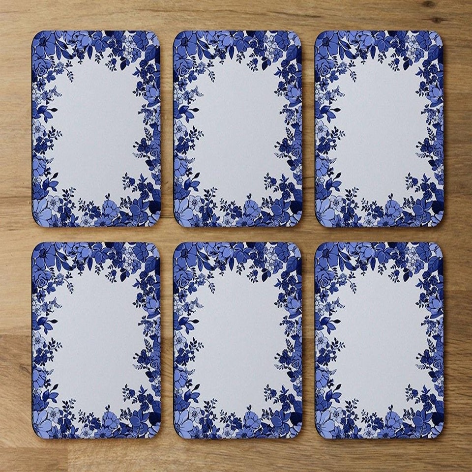 image 1 of Winter Floral Frame (Coaster)