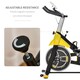 image 6 of HOMCOM Exercise Bike with 6kg Flywheel Belt Drive, Adjustable Resistance