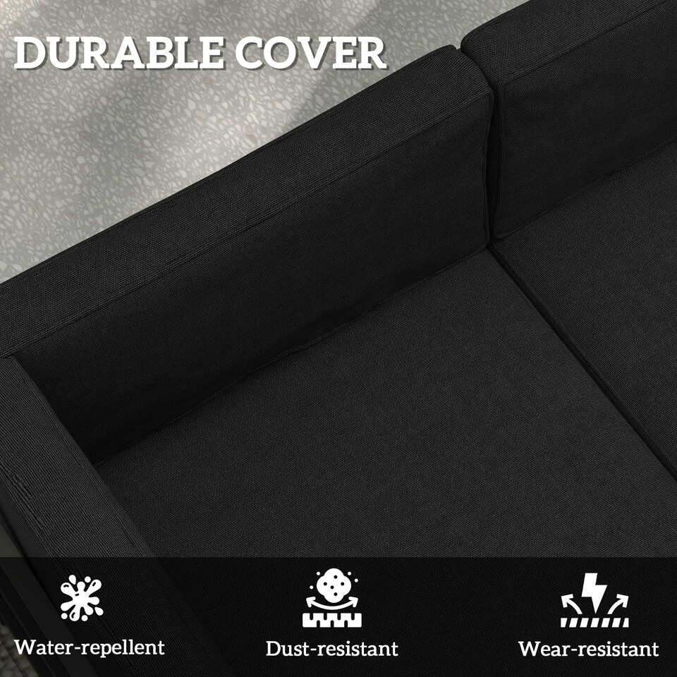 image 1 of Outsunny Replacement Cushions for Outdoor Furniture Garden Seat Cushion Pad