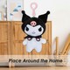 image 8 of Hello Kitty Soft Toy Kuromi Clip On Cute Plush Huggable Cuddly 12cm Black