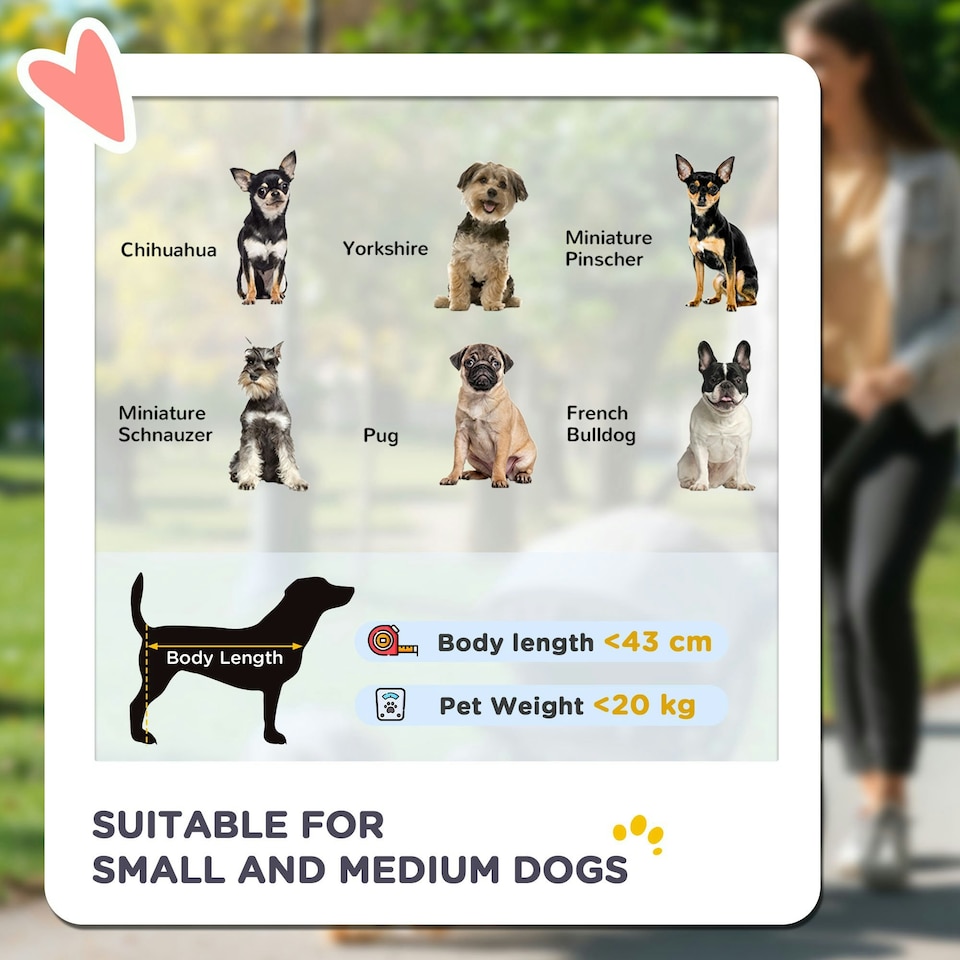 image 1 of PawHut 3 Wheel Pet Stroller, for Medium Small Dogs, Foldable Cat Pram - Yellow