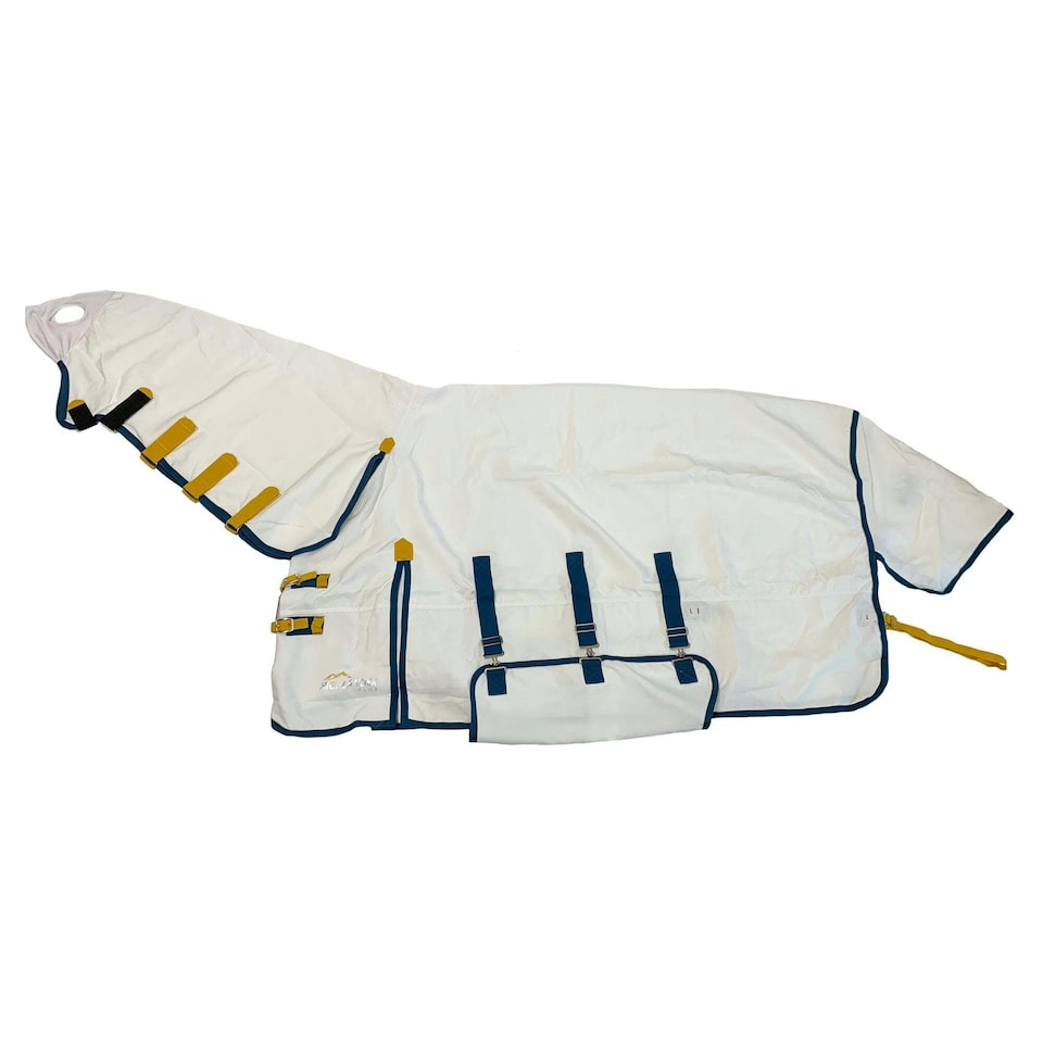image 1 of Shires Highlander Plus Sweet-itch Horse Combo Rug - White - 54in