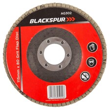 Blackspur 80 Grit Flap Disc - 115mm (4.5")