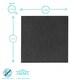 image 3 of Argon Tableware 12 Piece Linea Square Slate Placemats & Coasters Set - 10cm Grey