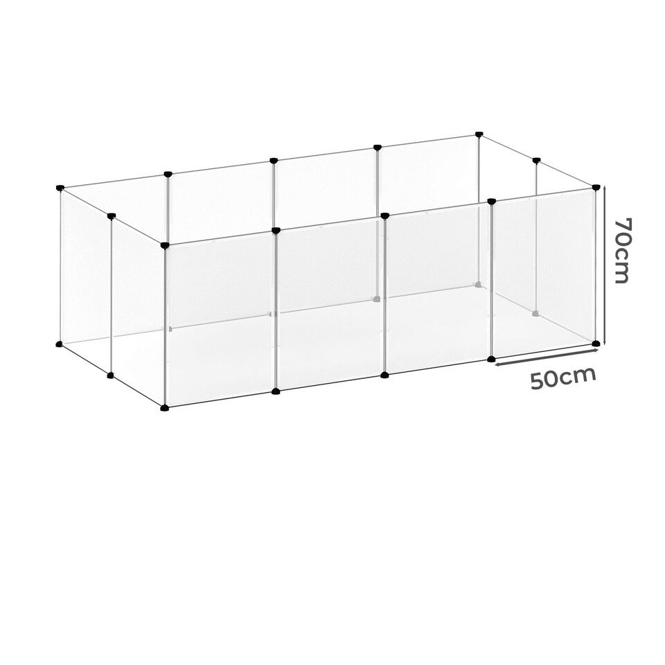 image 1 of Large Small Animal Playpen DIY Pet Fence for Rabbit Hamster Puppy Guinea Pig Dog