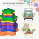 image 3 of Outsunny 11-Piece Balance Stepping Stones Non-Slip Obstacle Course for Kids