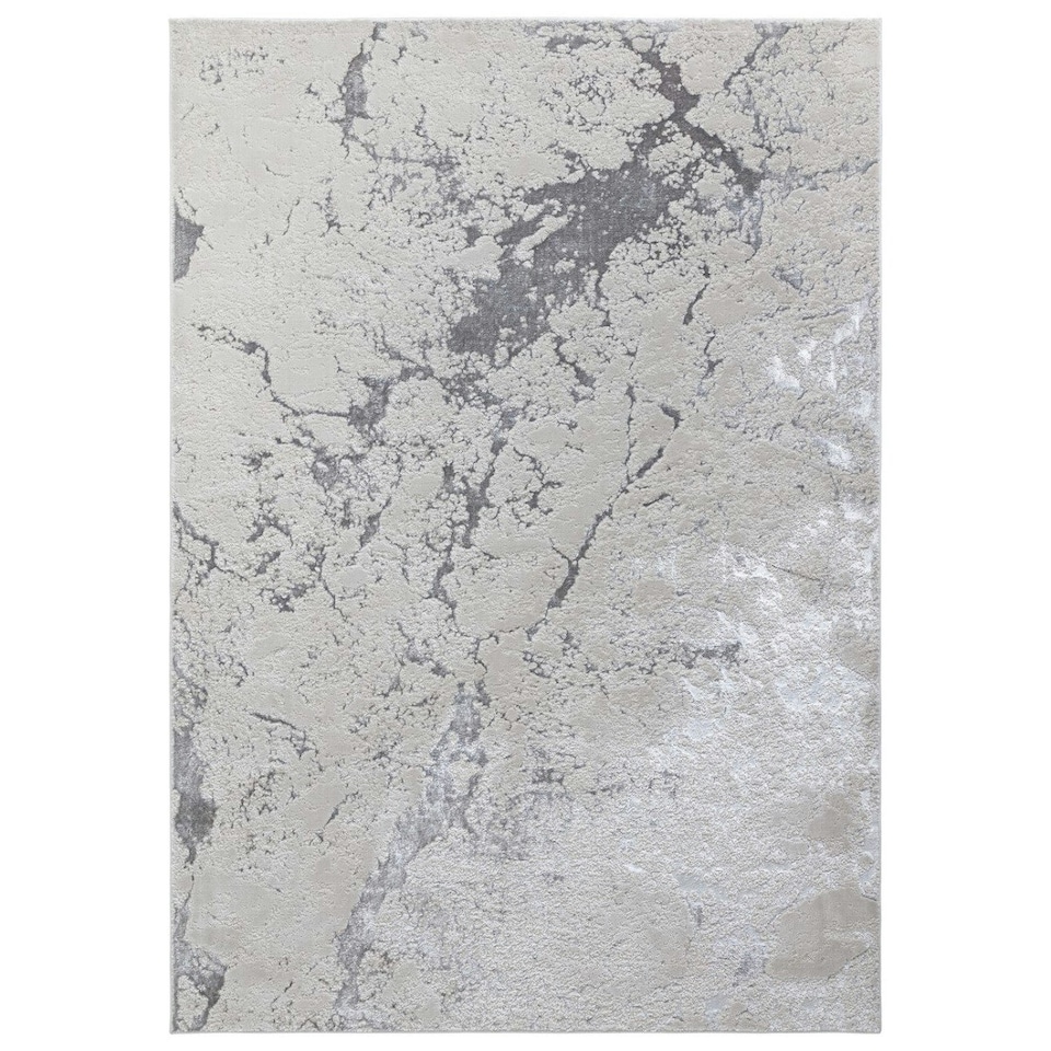 image 1 of Modern Rug, 8mm Thickness DiningRoom Rug, Abstract Optical/(3D) Rug, Anti-Shed Bedroom, & LivingRoom Rug-120cm X 170cm Grey | 120cm X 170cm