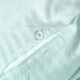 image 4 of Homescapes Blue Cotton Stripe Cot Bed Duvet Cover Set 330 Thread Count | Blue | One Size