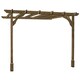image 1 of Wall Mounted Premium Pergola - Wood - L360 x W420 x H270 cm - Rustic Brown