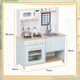 image 5 of AIYAPLAY Play Kitchen, Large Kids Pretend Role Play Kitchen with Light & Sound Stove, Oven, Microwave, Sink, Cooking Accessories, Gift for Boys and Girls Ages 3+