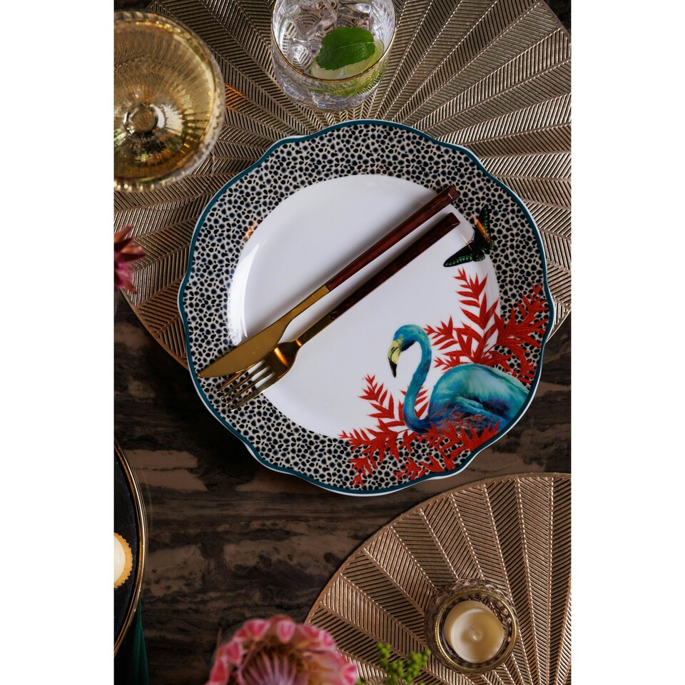 image 1 of Mikasa Dinner Plate Set Multicolour Porcelain 27cm Set of 4 Multi